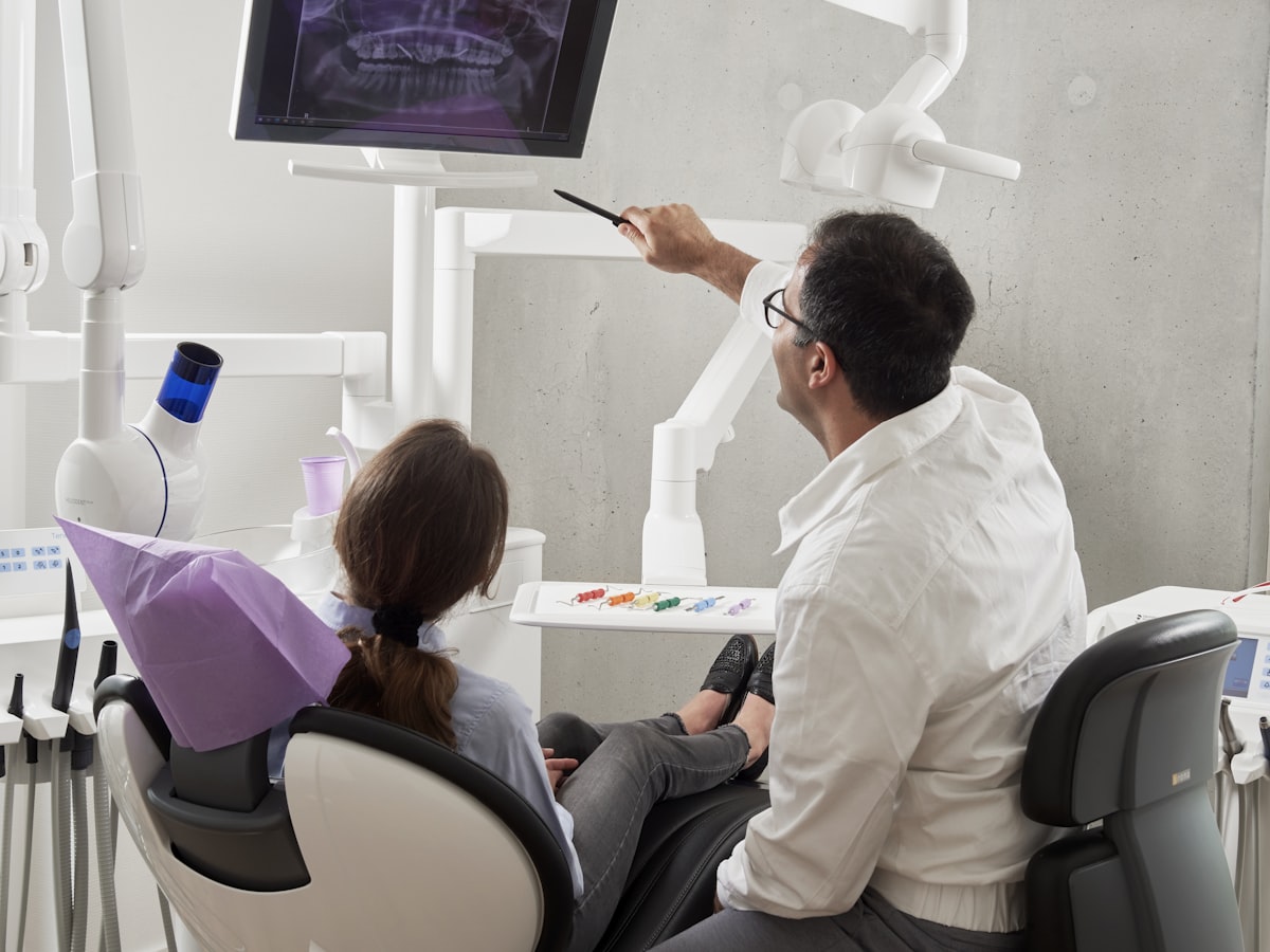 Modern dental office reception with streamlined digital workflows