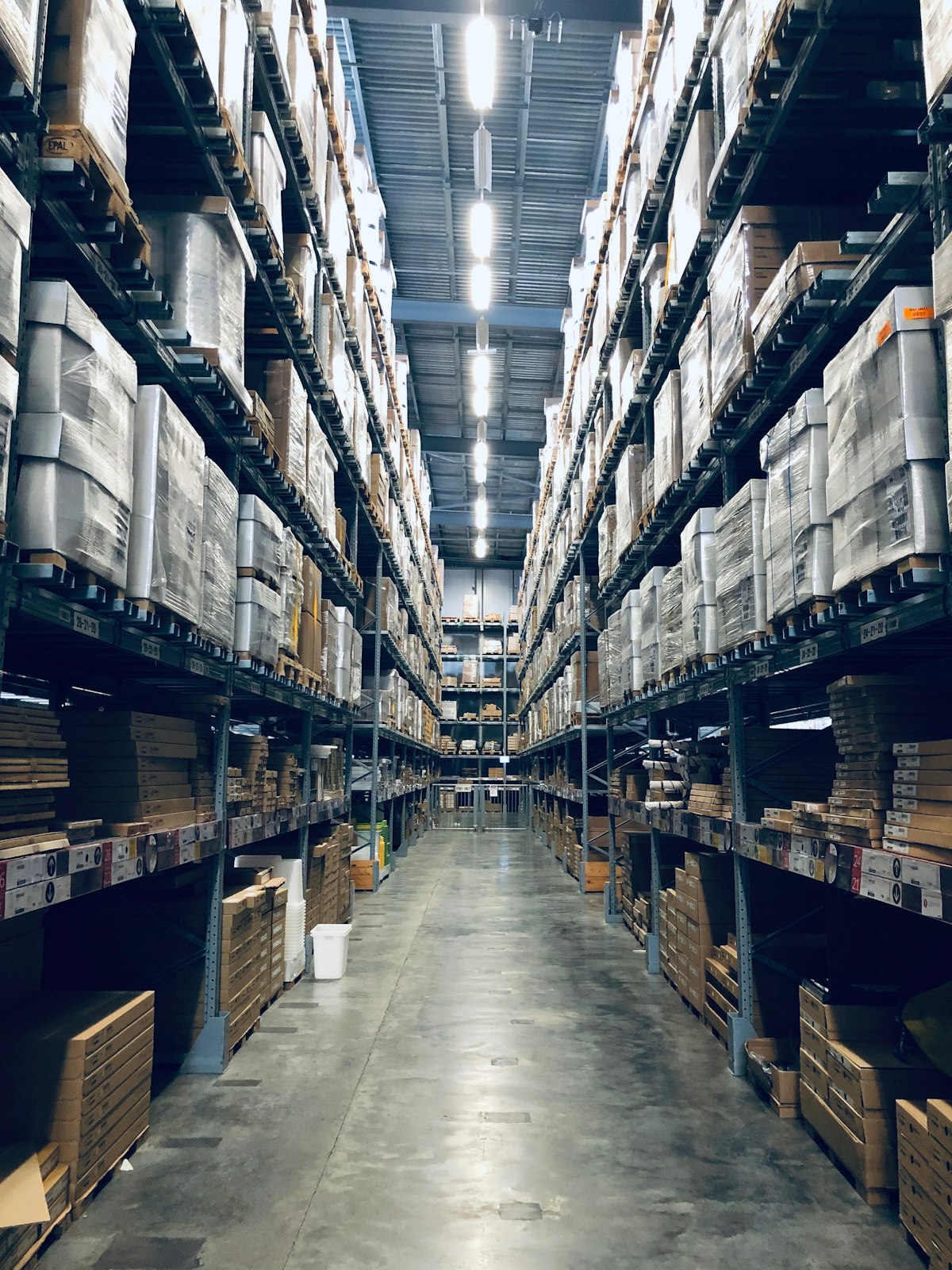 Manufacturing warehouse with purchase orders
